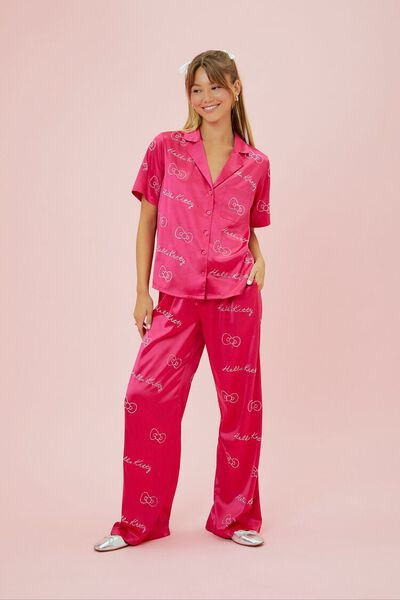 Hello Kitty Pajama Shirt & Pants Set | Forever 21