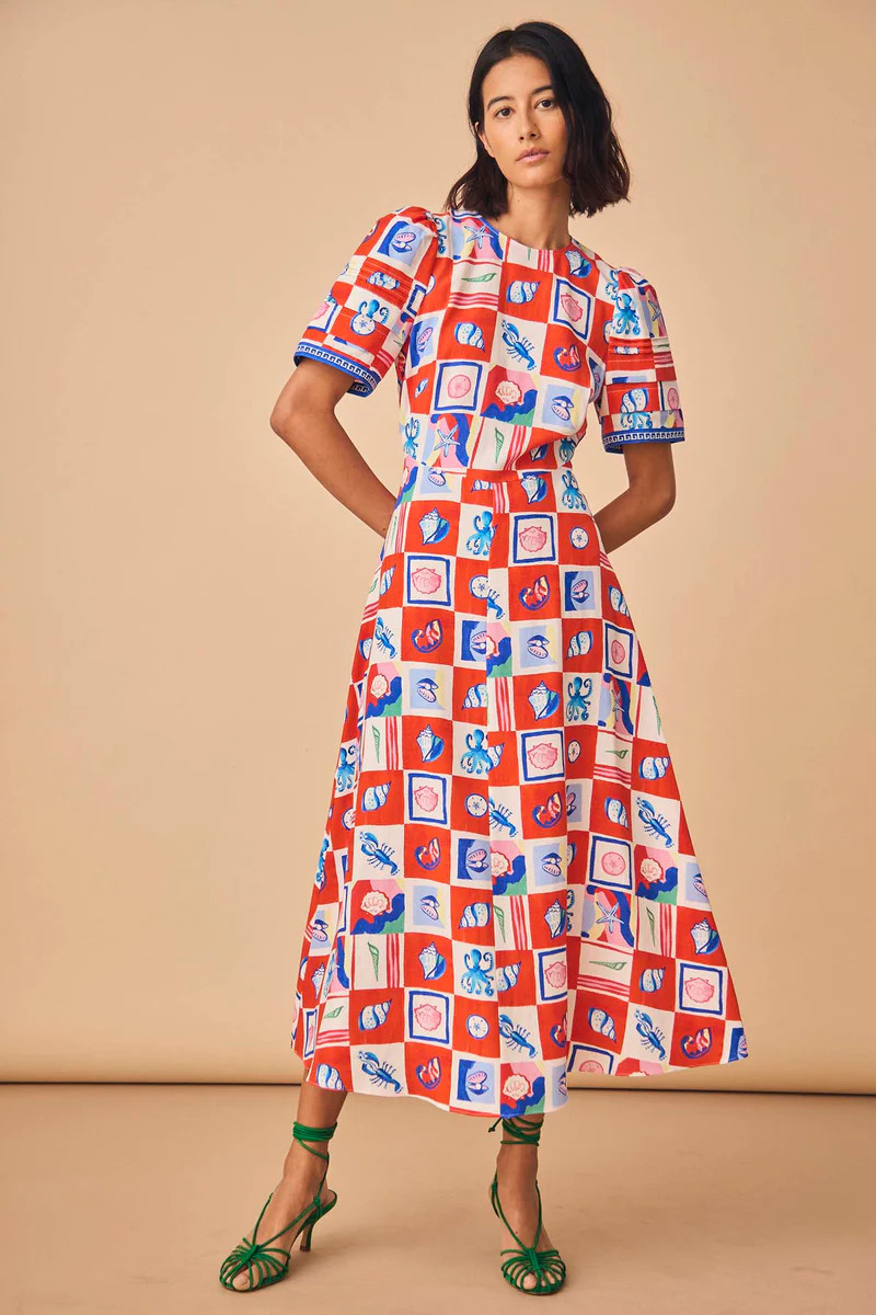 Casey Dress | Short Sleeve Midi Dress | Hunter Bell | Hunter Bell