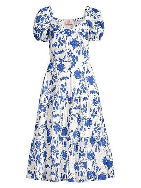 Stencil Floral Eyelet Midi Dress | Saks Fifth Avenue