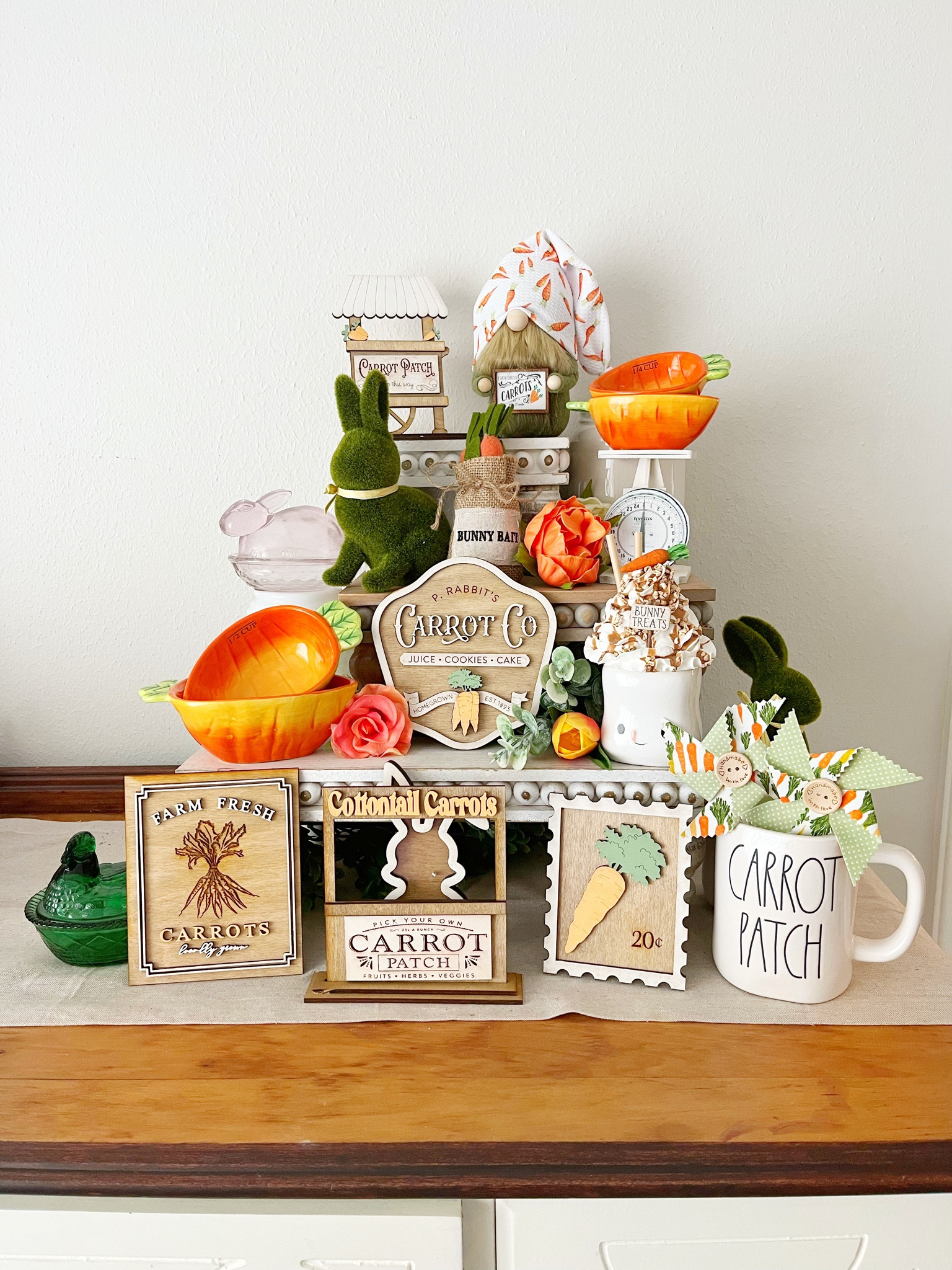 Oh this carrot theme has my heart! Do you see the light pink bunny on a next! I have big plans for him! 

#easter #eastercarrots #eastertrends #trendingdecor #neutraleasterdecor #tieredtray #tieredtraysfordays #tieredtraystyle #tieredtraydecor #tieringitup #tieredtraytalk #etsy #smallshop #texasbusiness #tieredtraystyling #tieredtrayandhutchdisplays #hutchdecor #farmhousestyle #vintagestyle

#LTKFind #LTKhome #LTKSeasonal