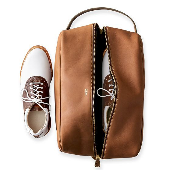 Leather Travel Shoe Bag | Mark and Graham