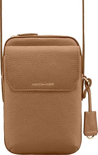 MAISON de SABRÉ Leather Zip Phone Pouch | Nordstrom | Nordstrom