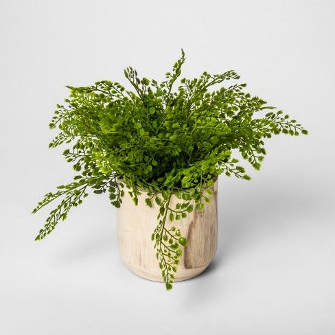 13" Potted Artificial Maiden Hair Fern Green - Threshold™ | Target