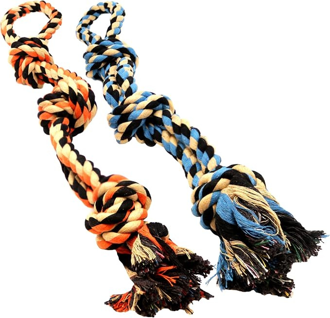Dog Toys - Set of 2 Heavy Duty XL Dog Rope Toy for Large Breed Puppy & Medium and Large Dogs for ... | Amazon (CA)