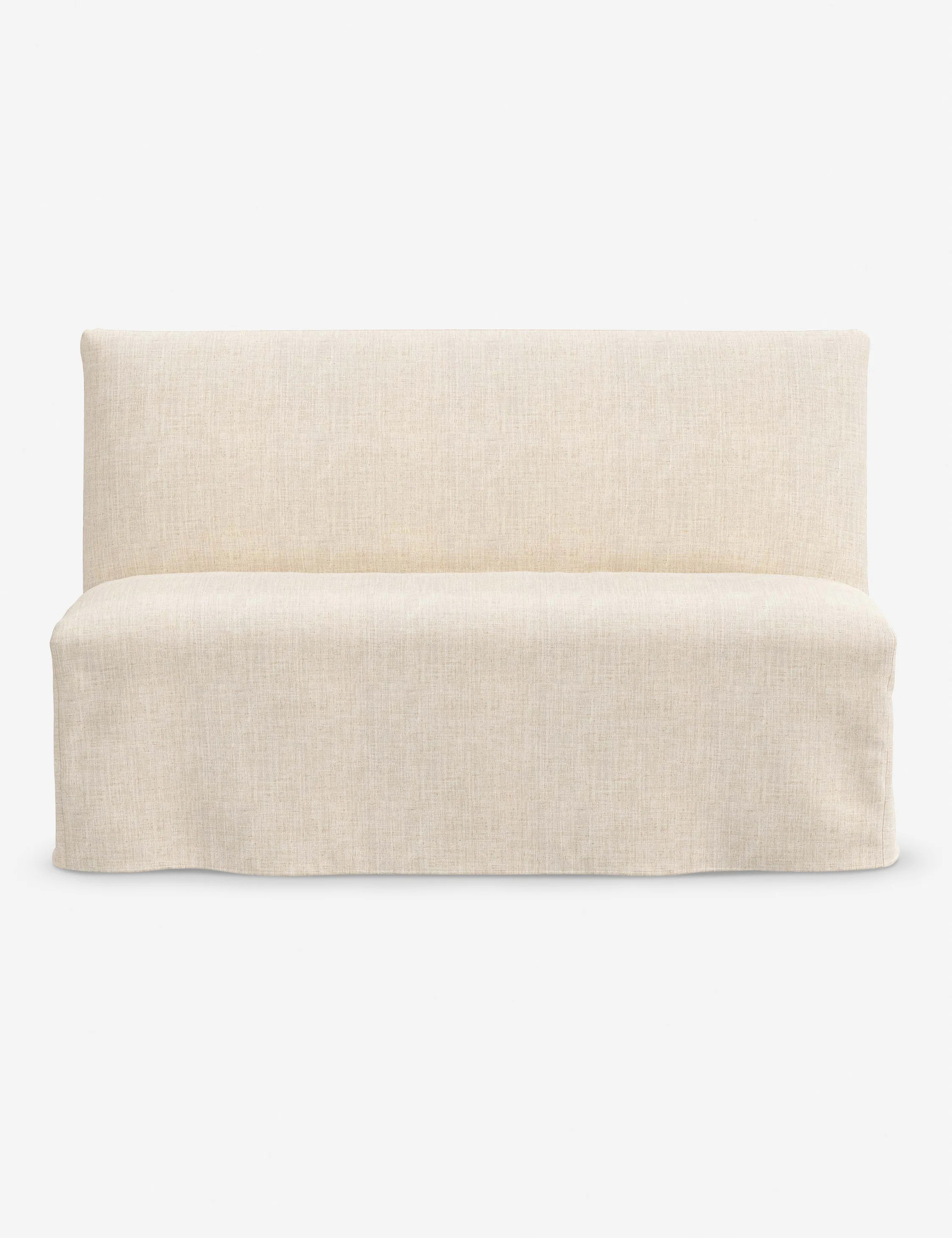 Haddan Slipcover Dining Bench | Lulu and Georgia 