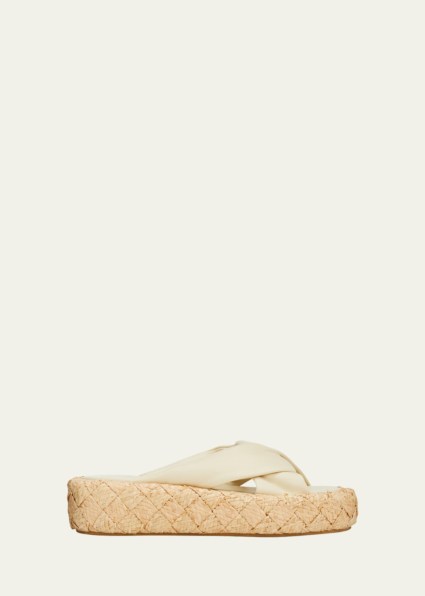 Clergerie Paris Leather Crisscross Espadrille Sandals | Bergdorf Goodman
