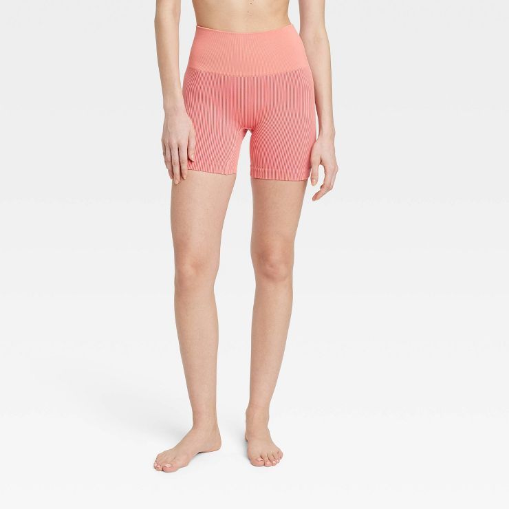 Women's Ribbed Seamless Bike Shorts - Colsie™ | Target