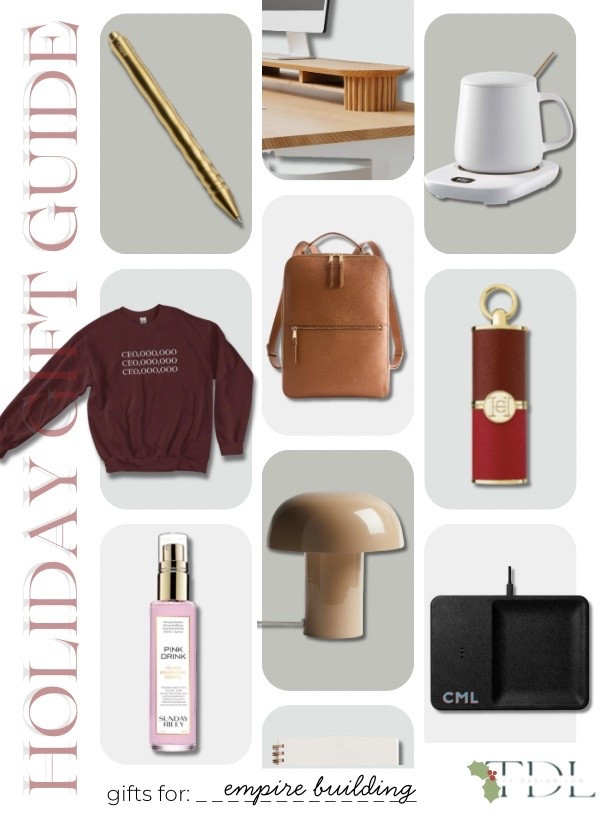 Gifts for the ones who are putting in the WORK! The CEO GIRLIES ARISE!

#thedesignlog #tdlgiftguide #ceogirlies #businessgifts #tdlholiday #LTKStyleTip 
