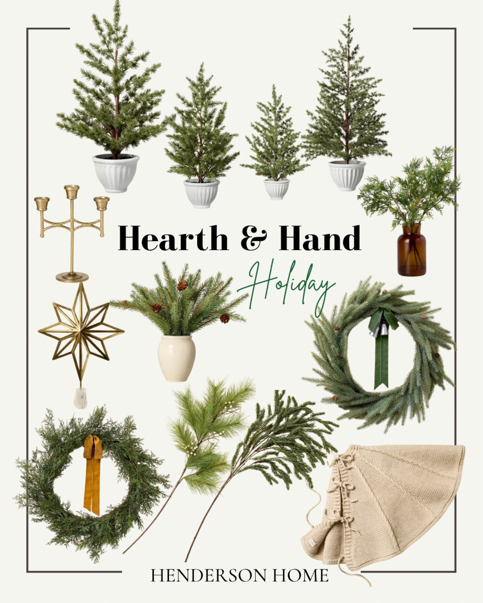Hearth and Hand preview is here! So many gorgeous options for this season🎄


Potted Christmas trees. Hearth and hand holiday. Hearth and hand Christmas. Cedar stems. Cedar wreaths. Christmas wreath. Tree skirt  

#LTKHome #LTKSeasonal