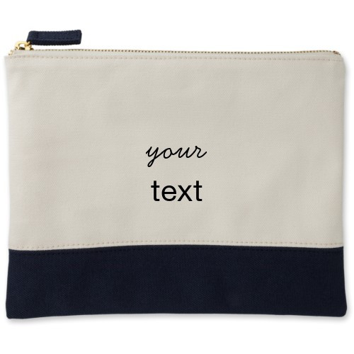 Your Text Here Canvas Pouch | Shutterfly