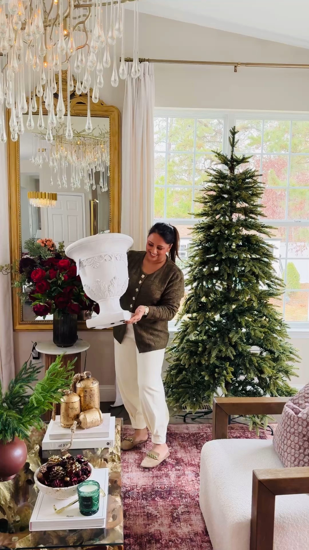 Here’s how you can turn any plant pot or planter into a beautiful Christmas tree stand to elevate your Christmas tree this year. 

Ralph lauren home 
Christmas home decor 
Burgundy holiday 
Christmas ornaments 