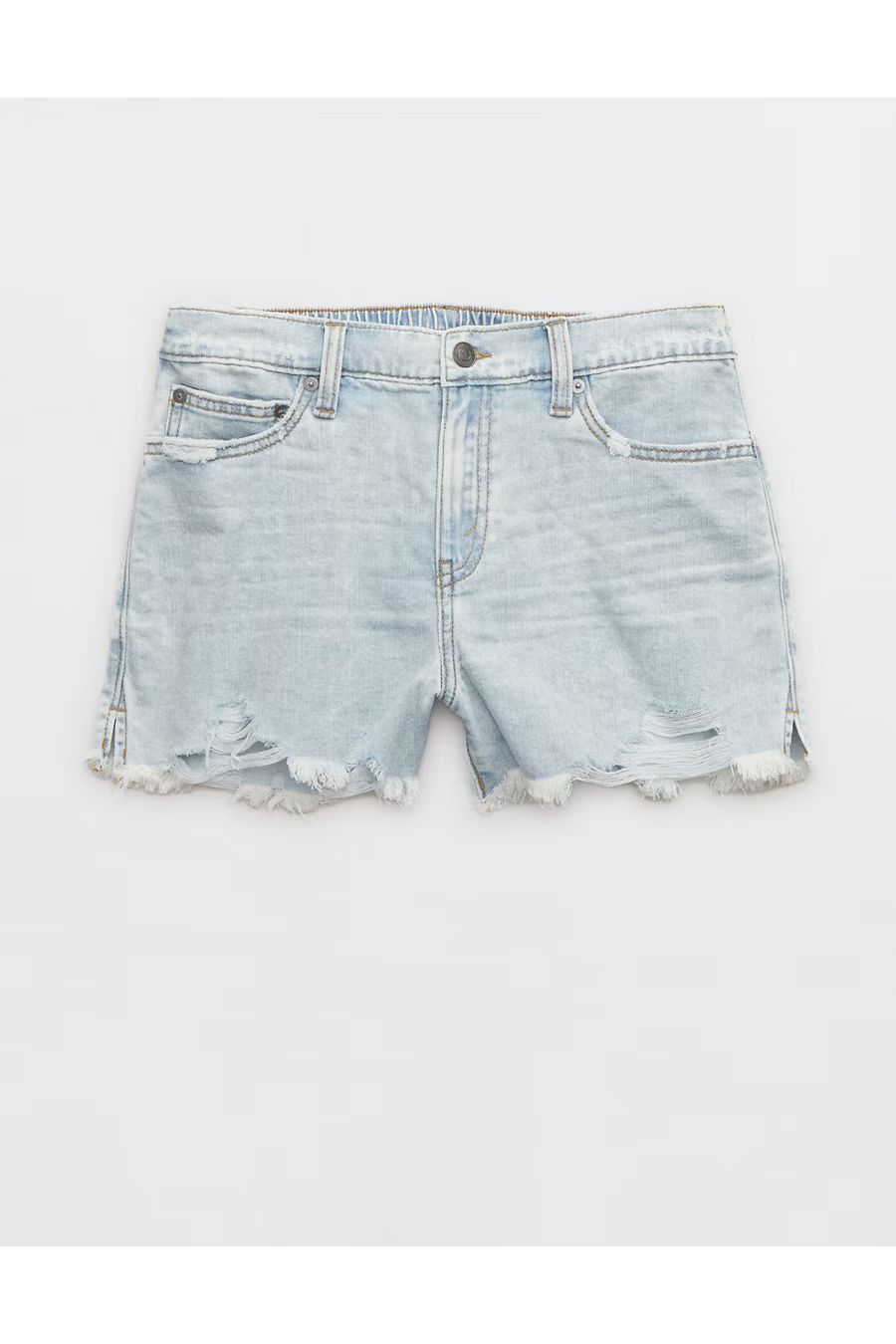 Aerie Daydream Denim Short Women's Ice Blue XL | American Eagle Outfitters (US & CA)