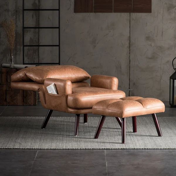 Alida 29.52'' Wide Tufted Lounge Chair and Ottoman | Wayfair North America