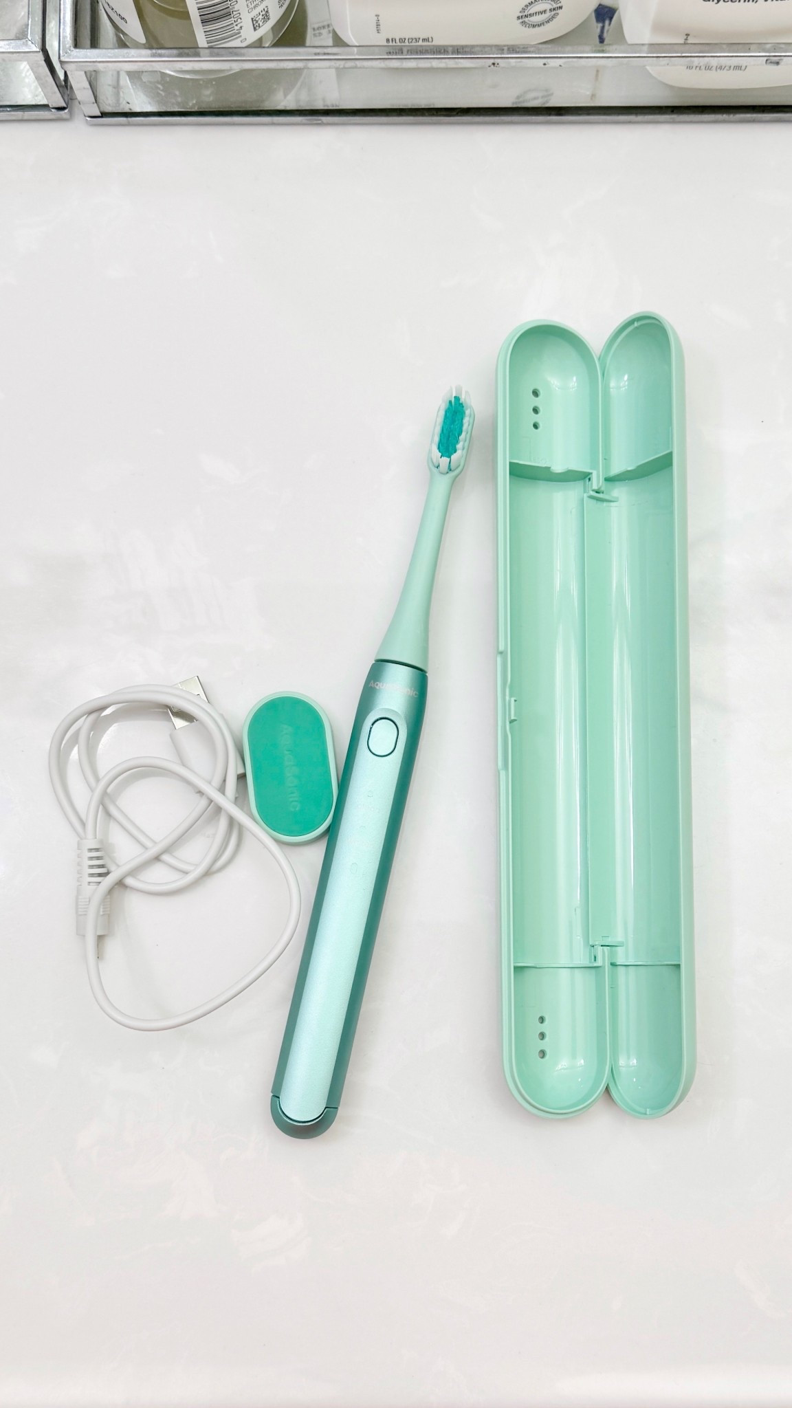 I use an electric toothbrush at home, so I also like to use one when I travel. I recently used this Philips One by Sonicare Battery Toothbrush when I was on a three-week trip. I charged it before I left home, and the charge lasted me for the entire trip. I used it night and day. When I used it at night, I sometimes used it manually because I was worried about the charge lasting my whole trip. I probably didn't need to worry because at the end of the three weeks, it was still going strong.
#amazontravel #travelfind #oralcare  

 

#LTKHome #LTKTravel