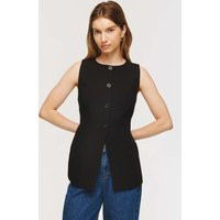Leo Long Waistcoat, Black / UK 16 / US 12 / EU 44 | ALIGNE UK & EU