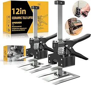 AMZKEIO Lever Arm Lifter, 12 Inch Labor Saving Arm Jack, Drywall Hand Jack Lift Tool for Wall Til... | Amazon (US)