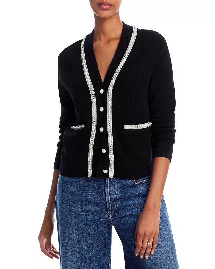 Embellished Novelty Button Cashmere Cardigan - 100% Exclusive | Bloomingdale's (US)