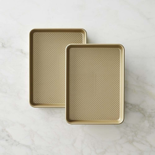 Williams Sonoma Goldtouch(R) Pro Nonstick Corrugated Quarter Sheet, Set of 2 | Williams-Sonoma