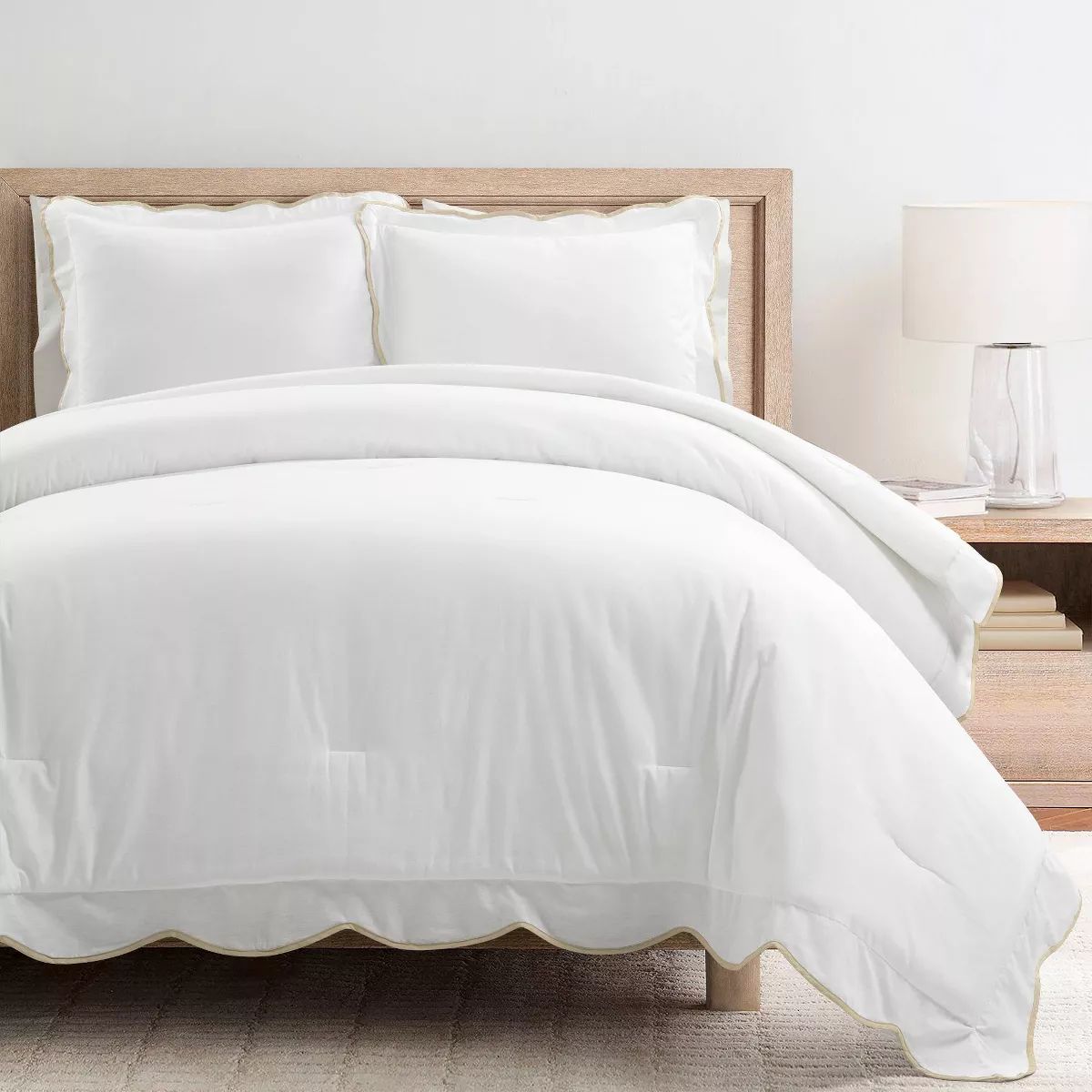 3pc Coastal Chic Scallop Edge Comforter Set - Lush Décor | Target