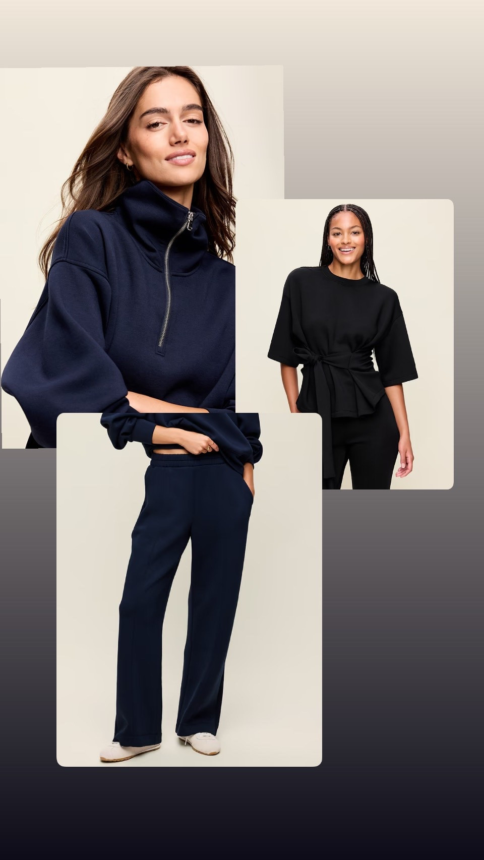 This loungewear will have you looking put together while feeling great. There are so many different cute pieces and they all come in regular, petite and tall. ￼

#LTKSaleAlert #LTKOver40 #LTKootd