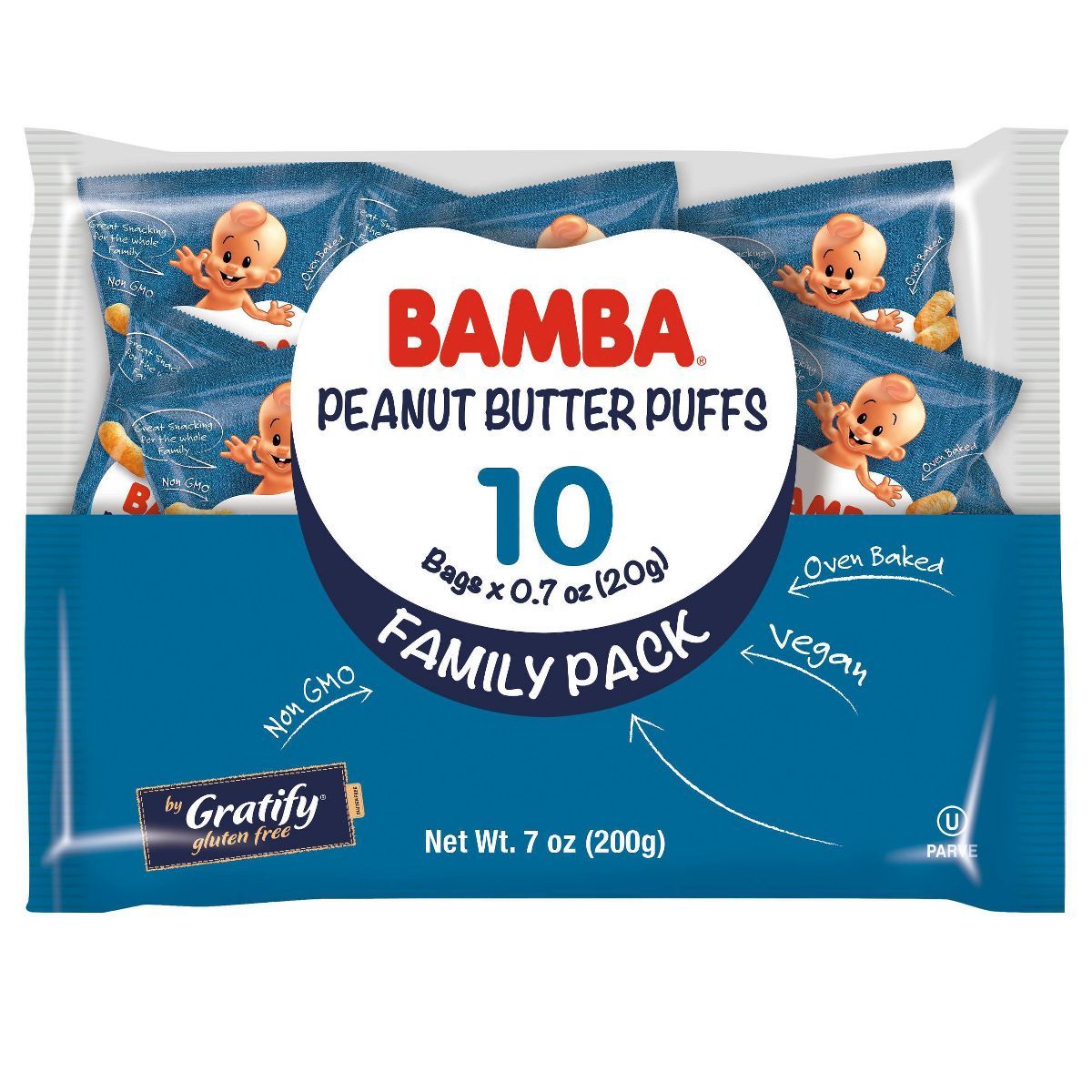 Osem Bamba Peanut Butter Baby Puffs Family Pack - 7oz/10ct | Target
