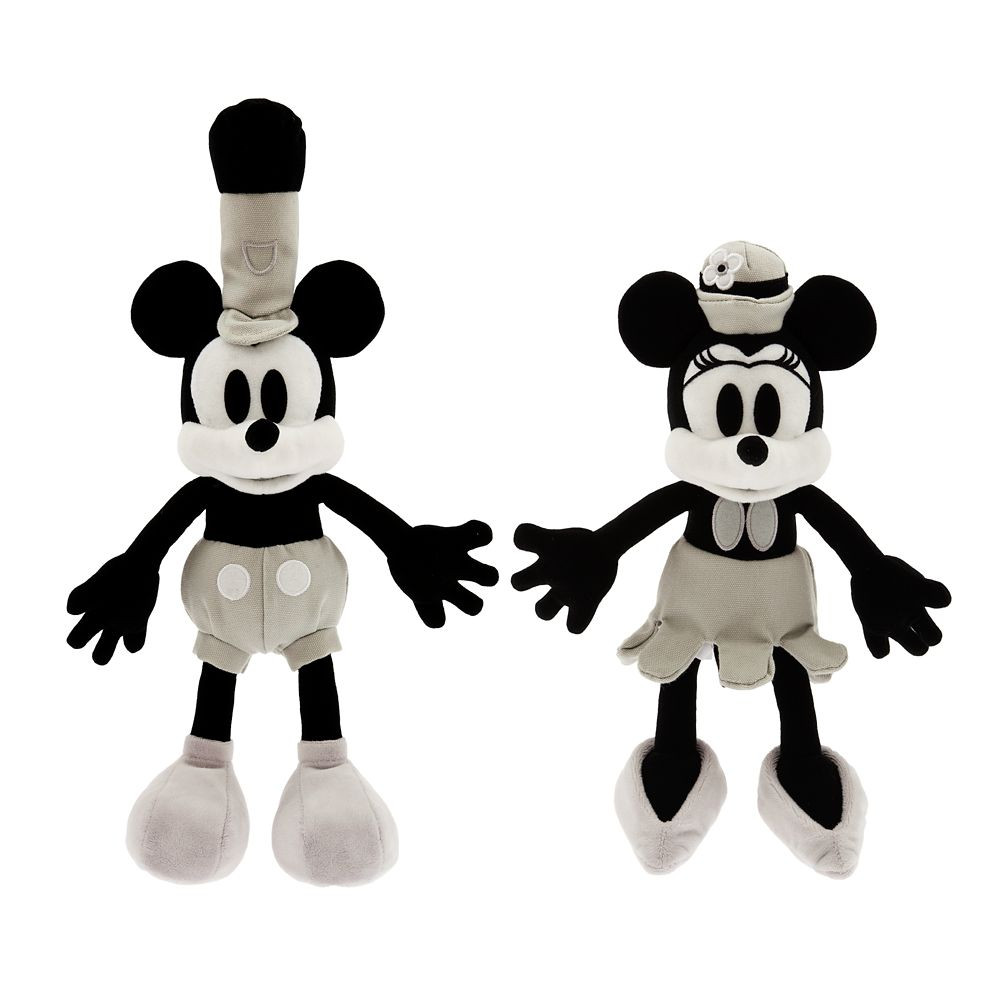 Mickey and Minnie Mouse Steamboat Willie Plush Set – Disney100 – Small 10 1/4'' | shopDisney | Disney Store