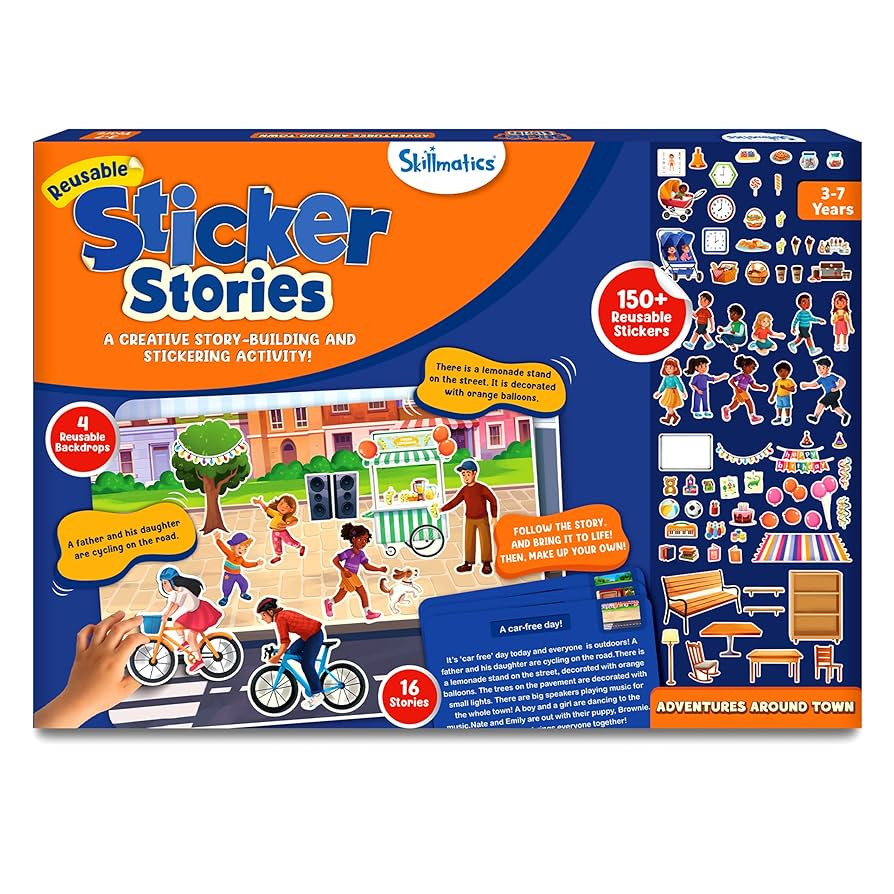 Skillmatics Activity Kit - Creative Storytelling & Skill Building with 150+ Reusable Stickers, Ed... | Amazon (US)