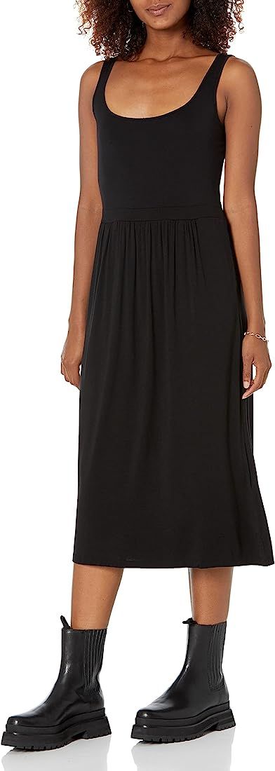 Amazon Essentials Women's Jersey Sleeveless Empire-Waist Midi Dress (Previously Daily Ritual) | Amazon (US)