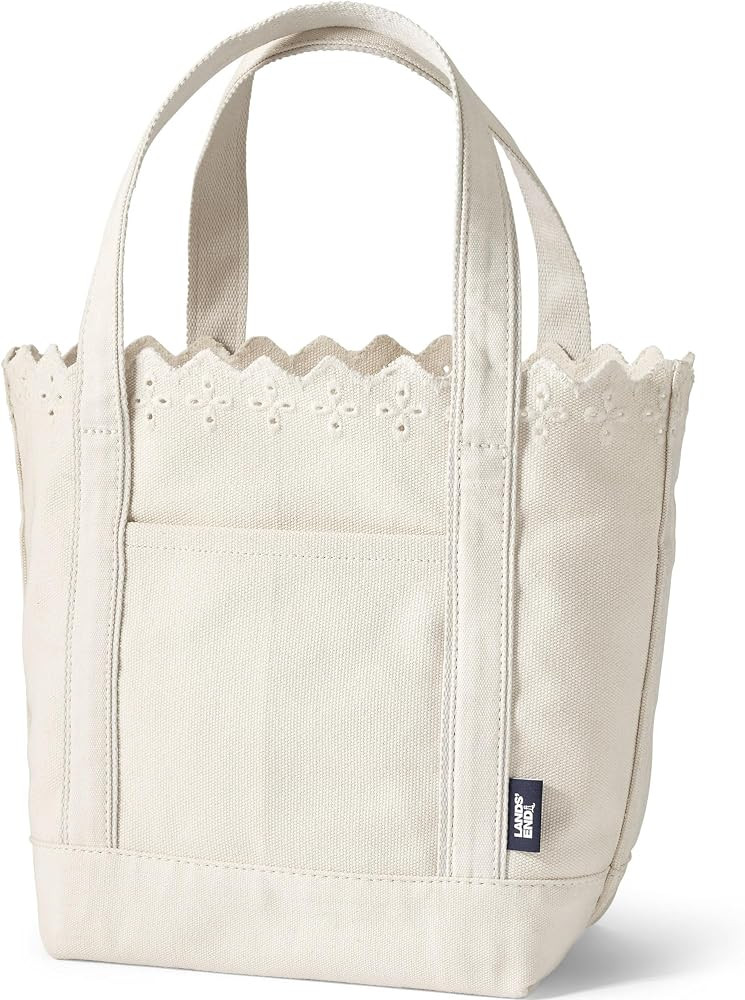 Lands' End Open Top Canvas Tote Bag | Amazon (US)
