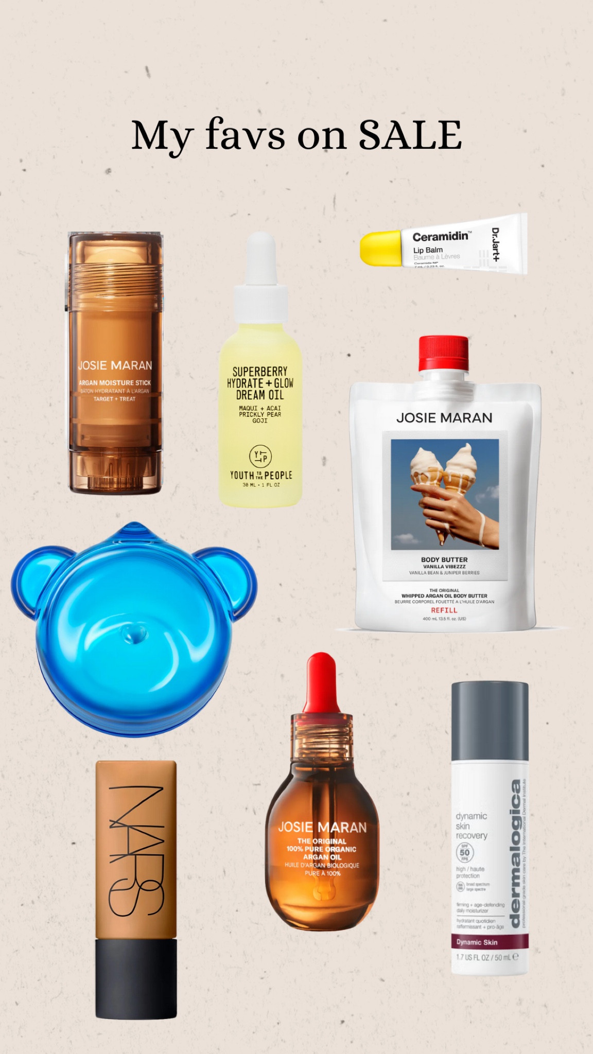 Black Friday Skin Sale 

Josie Maran products on sale through josiemaran.com