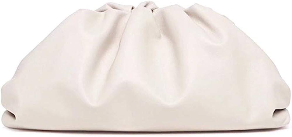 Tenrry Pleats Dumpling Frame Shoulder Cross Bag Faux Leather Handbag Large Capacity Waterproof | Amazon (US)