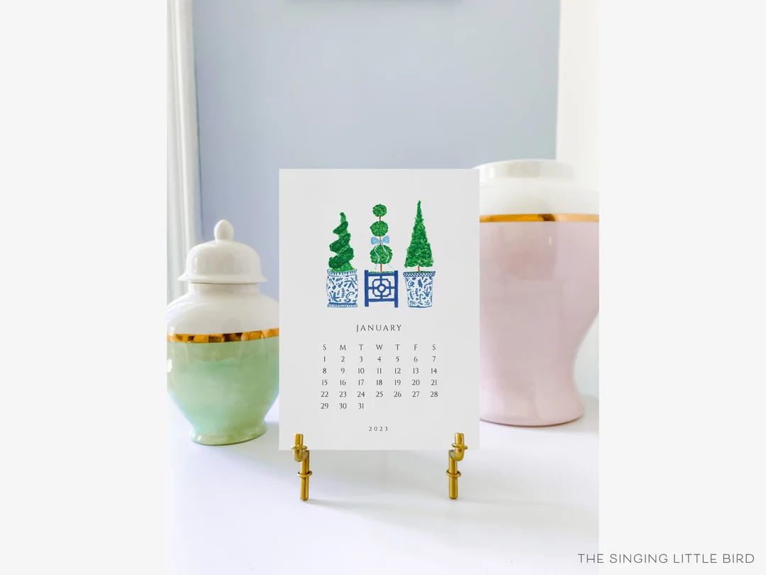 Little Joys 2023 Desk Calendar | Watercolor Gift | Preppy Grandmillennial Gift | Joyful | Mini Mo... | Etsy (US)