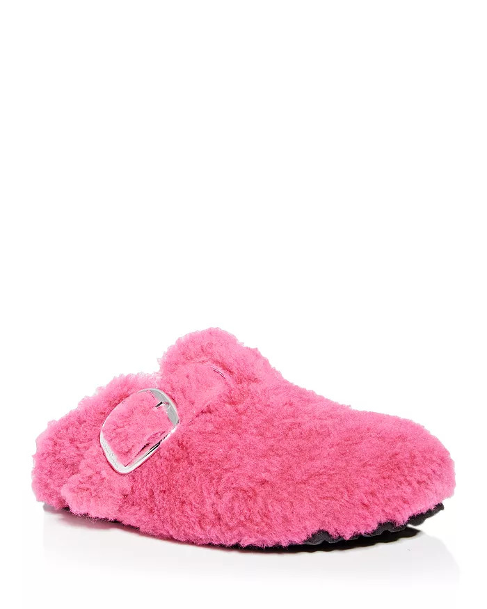 Women's Boston Big Buckle Teddy Shearling Clogs | Bloomingdale's (US)