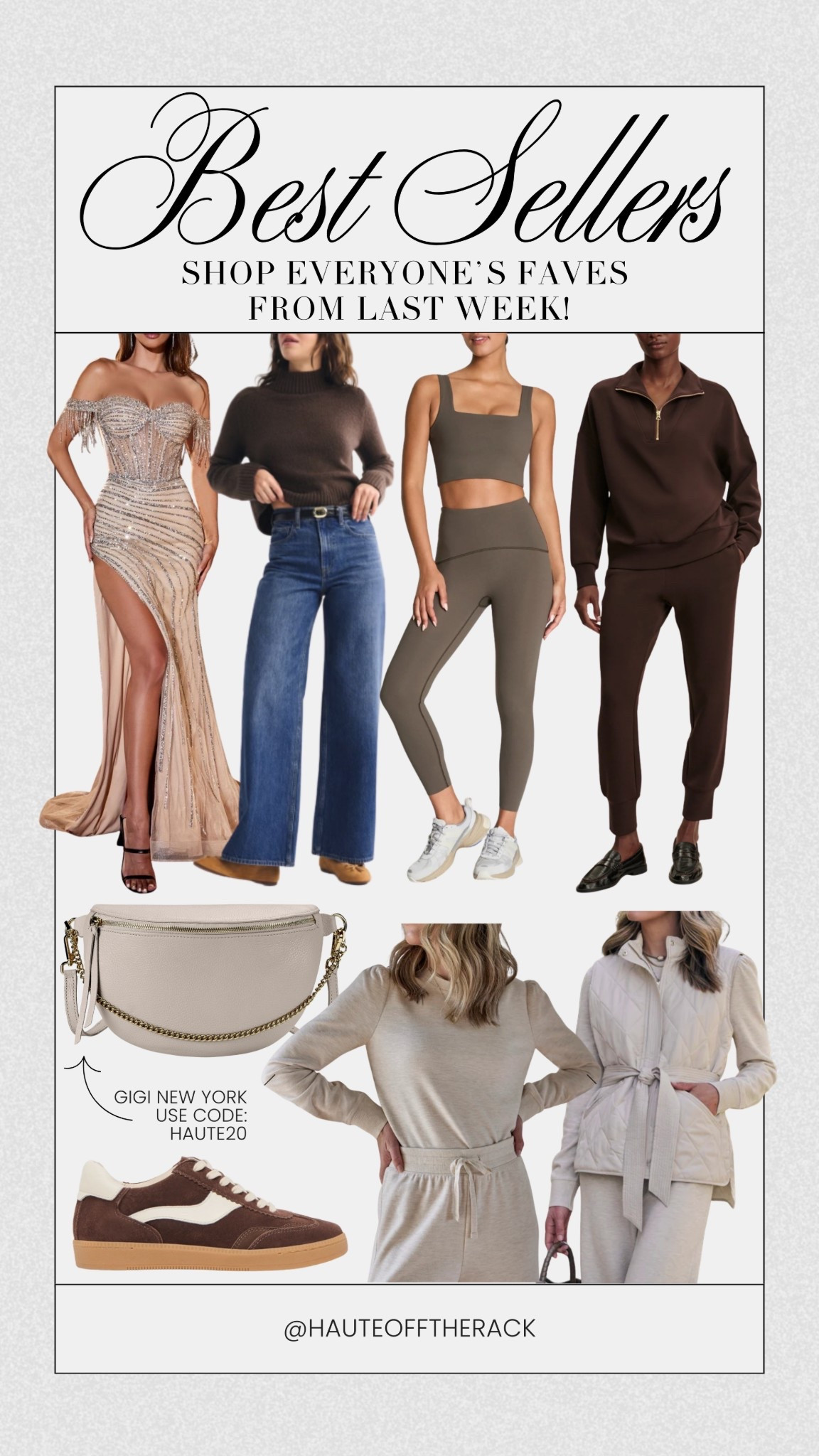 Best sellers from last week!
Use code: HAUTE20 on my neck sling bag for 20% OFF!

#giginewyork #loungewear #activewear #spanx #varley #abercrombie #denim #leggings #ballgown #sneakers

#LTKSaleAlert #LTKActive #LTKSeasonal