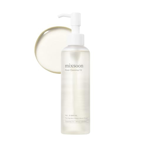 mixsoon Bean Cleansing Oil - Lightweight Oil Deep Cleansing and Makeup Blackhead Remover, Fermented Bean, Hydrating and Balancing for Smooth Skin 195ml / 6.59 fl.oz. Korean Glass Skin Care | Amazon (US)