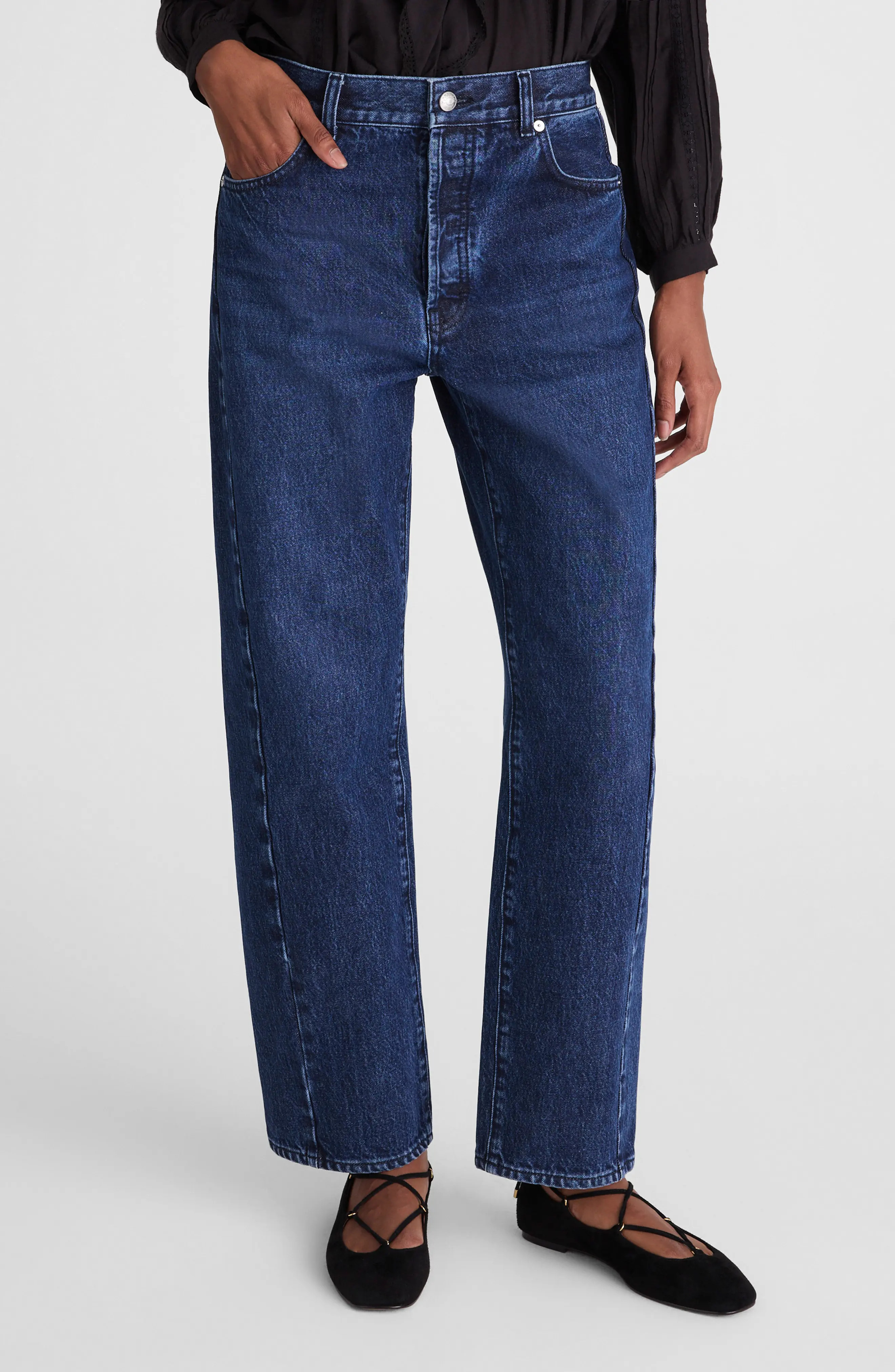 Madewell Pieced Barrel Jeans (Women) | Nordstromrack | Nordstrom Rack