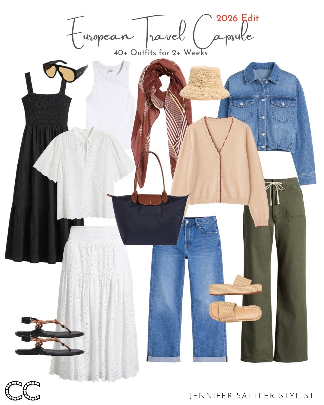 I added some new links to all the options on my European Travel Capsule Checklist.

Use promo code 15JEN to save on these convertible jeans and matching updated jean jacket 