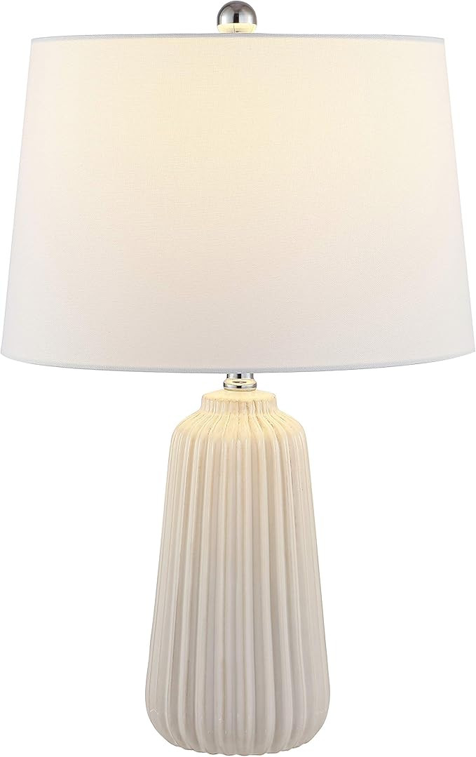SAFAVIEH Lighting Collection Sawyer Modern Ivory Ceramic 24-inch Bedroom Living Room Home Office ... | Amazon (US)