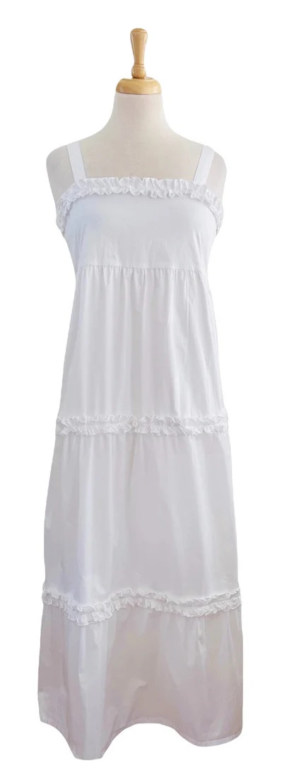 Caroline Maxi Dress White Pima Final Sale | Madison Mathews