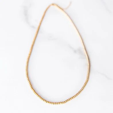 Gold Beaded Necklaces | Stainless Steel Gold | Golden Thread