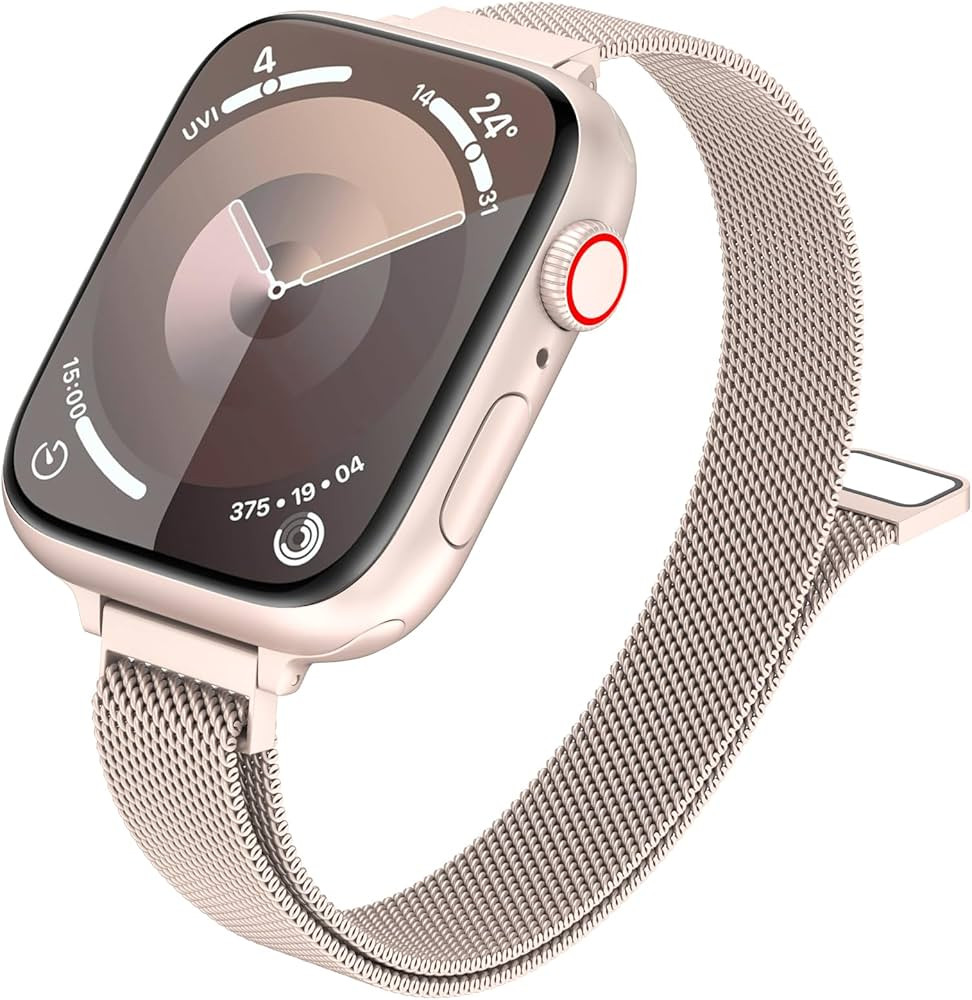 MARGE PLUS Slim Milanese Loop Compatible with Apple Watch Band for women 41mm 41mm 38mm 42mm 46mm... | Amazon (US)