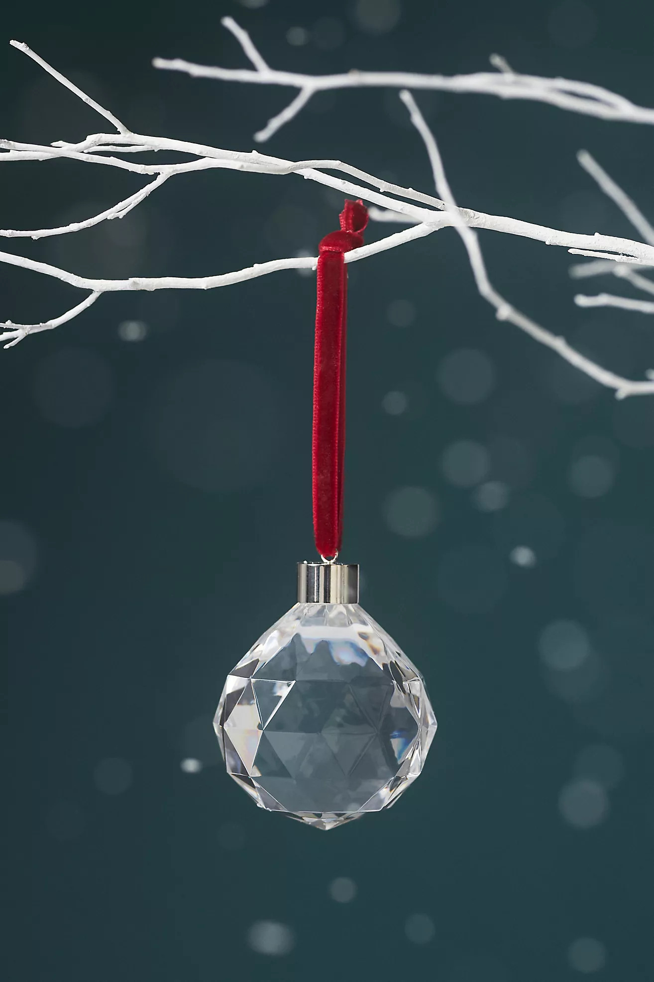 Faceted Acrylic Ball Ornament | Anthropologie (US)