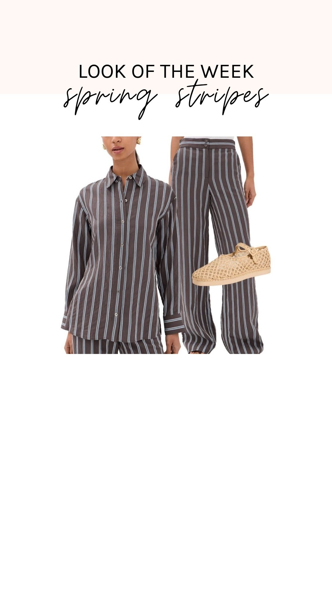 We are hyped about stripes this spring. Wear as a set, mix and match with your favorite solids, or really take it up a notch with pattern play. Want to wade in? Add some striped accessories—a scarf, tote, or shoes!

#LTKootd