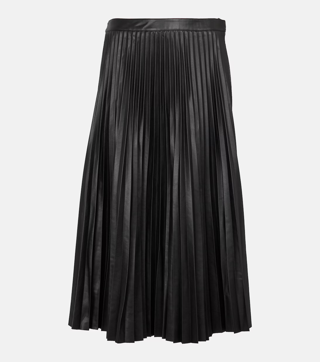 White Label pleated faux leather midi skirt | Mytheresa (INTL)