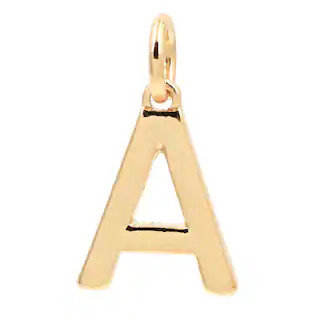 14K Gold Plated Letter Charm by Bead Landing™ | Michaels | Michaels Stores