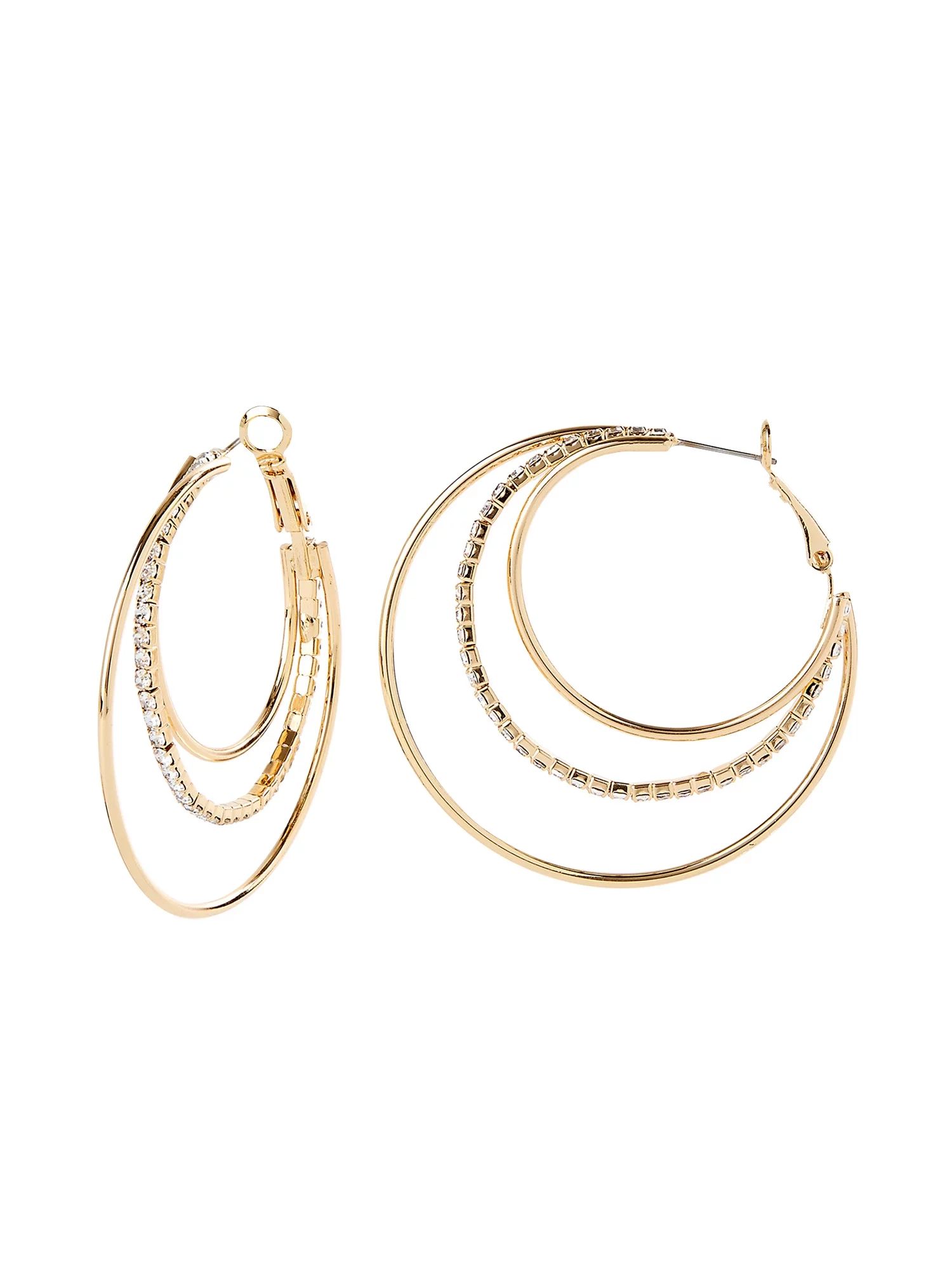 Sofia Vergara Women’s Gold-Tone Hoop Earrings | Walmart (US)