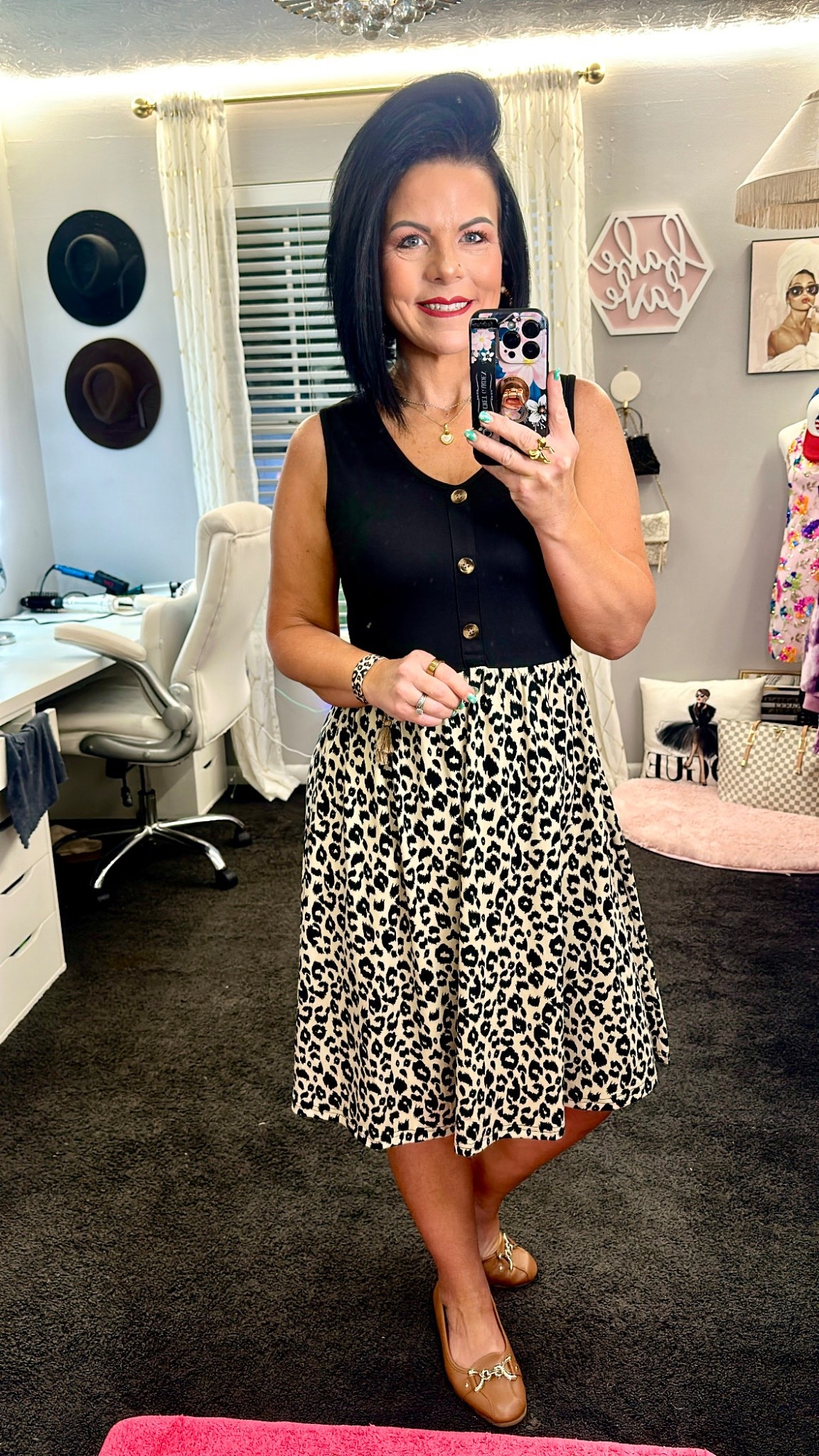 Spring Fashion
Summer Dresses Sleeveless Leopard Casual Loose Swing Button Down Midi Sundress with Pockets
Wearing Small TTS

Walmart shoes
Aerosoles Women's Comfort Buckle Ballet Shoes

#LTKWorkwear #LTKStyleTip #LTKPetite