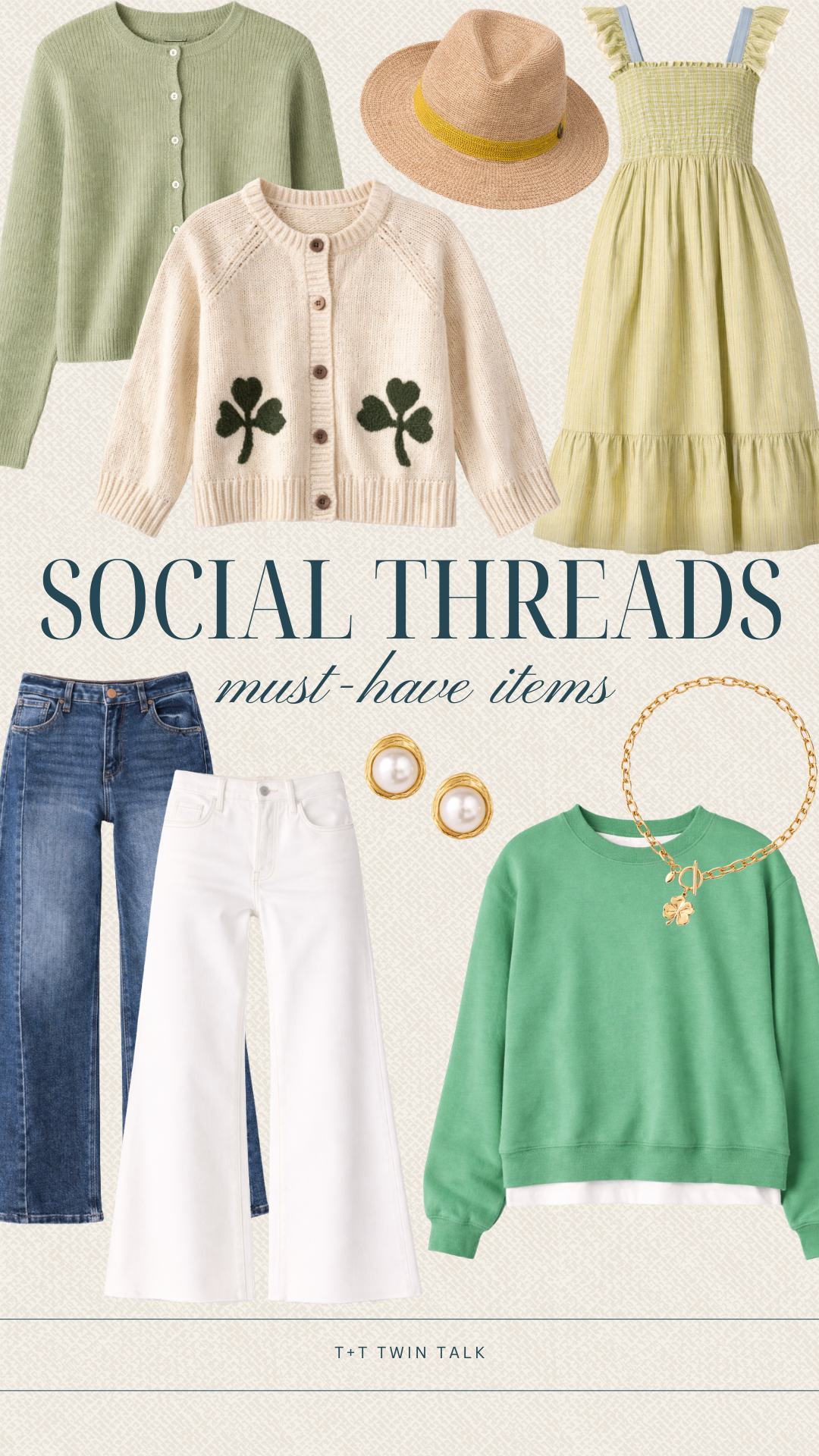 This is the perfect wardrobe from Social Threads for St. Patricks day! Whether you're celebrating with family or friends, these green essentials will have you ready for the festivities. From cozy cardigans to flirty dresses, add a little luck to your day with these must-have pieces! 

 #LTKootd #LTKSeasonal #LTKMidsize