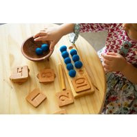 Montessori Math Wooden Learning Toy Ten Frame With Number Cards | Etsy (US)