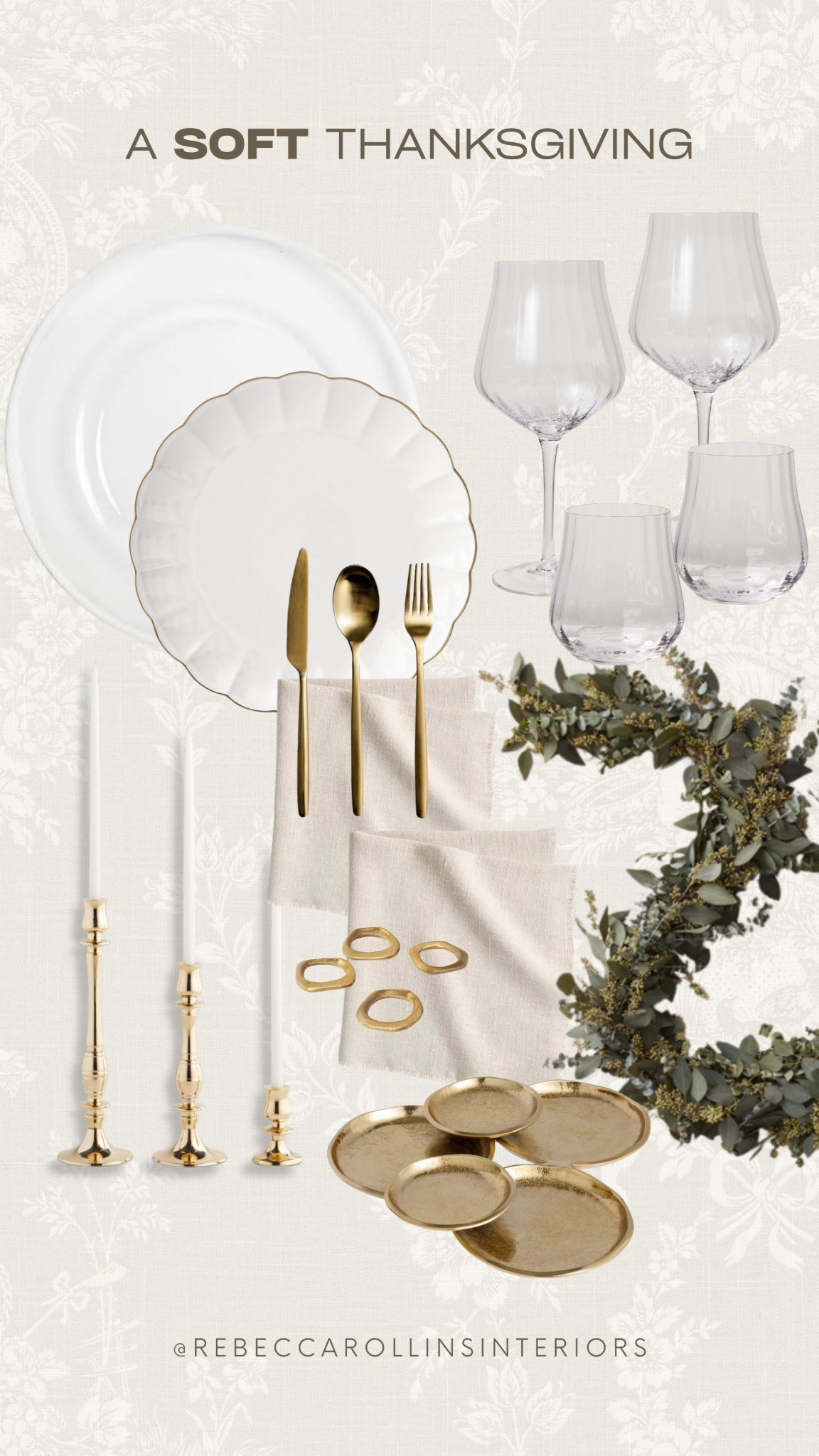 Soft, neutral, and elegant.
This table is all about warm gold accents, clean whites, and a hint of greenery to keep things feeling fresh and elevated. Everything is linked so you can recreate this exact look from plates to candleholders to textiles.

Tap to shop each piece and build a beautifully soft Thanksgiving setup.

#tablescapes #thanksgivingtablescape #dinnerware

#LTKHome #LTKHoliday #LTKSeasonal